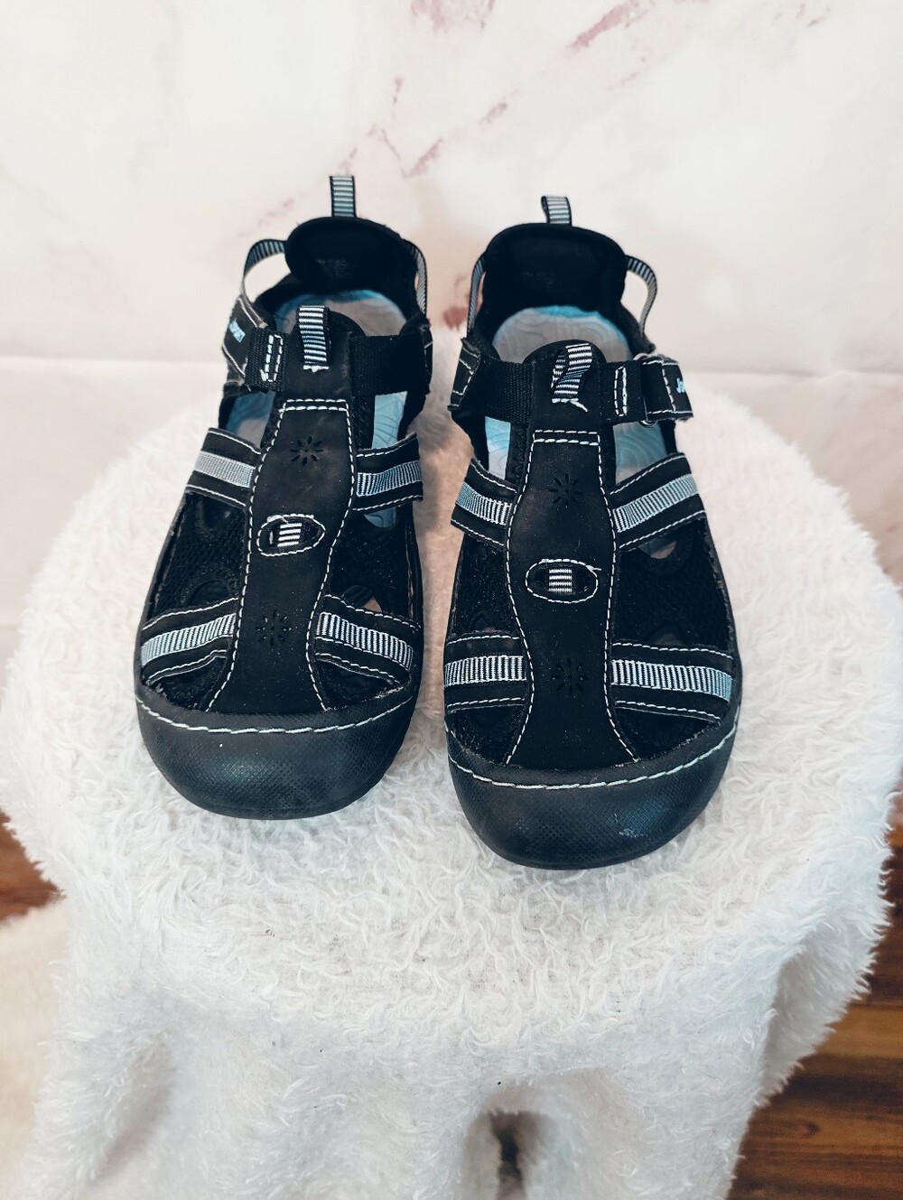 JSport By Jambu Women’s Size 9 Black Closed Toe Sport Sandals Water Shoes